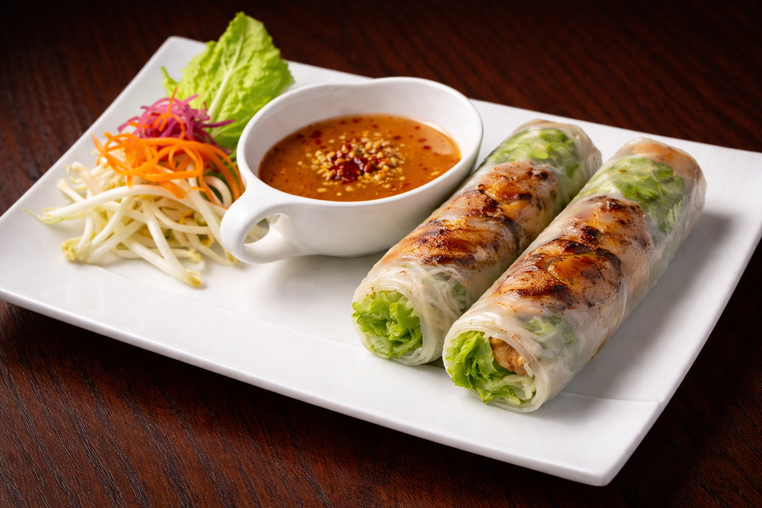 Lemongrass Chicken Summer Rolls