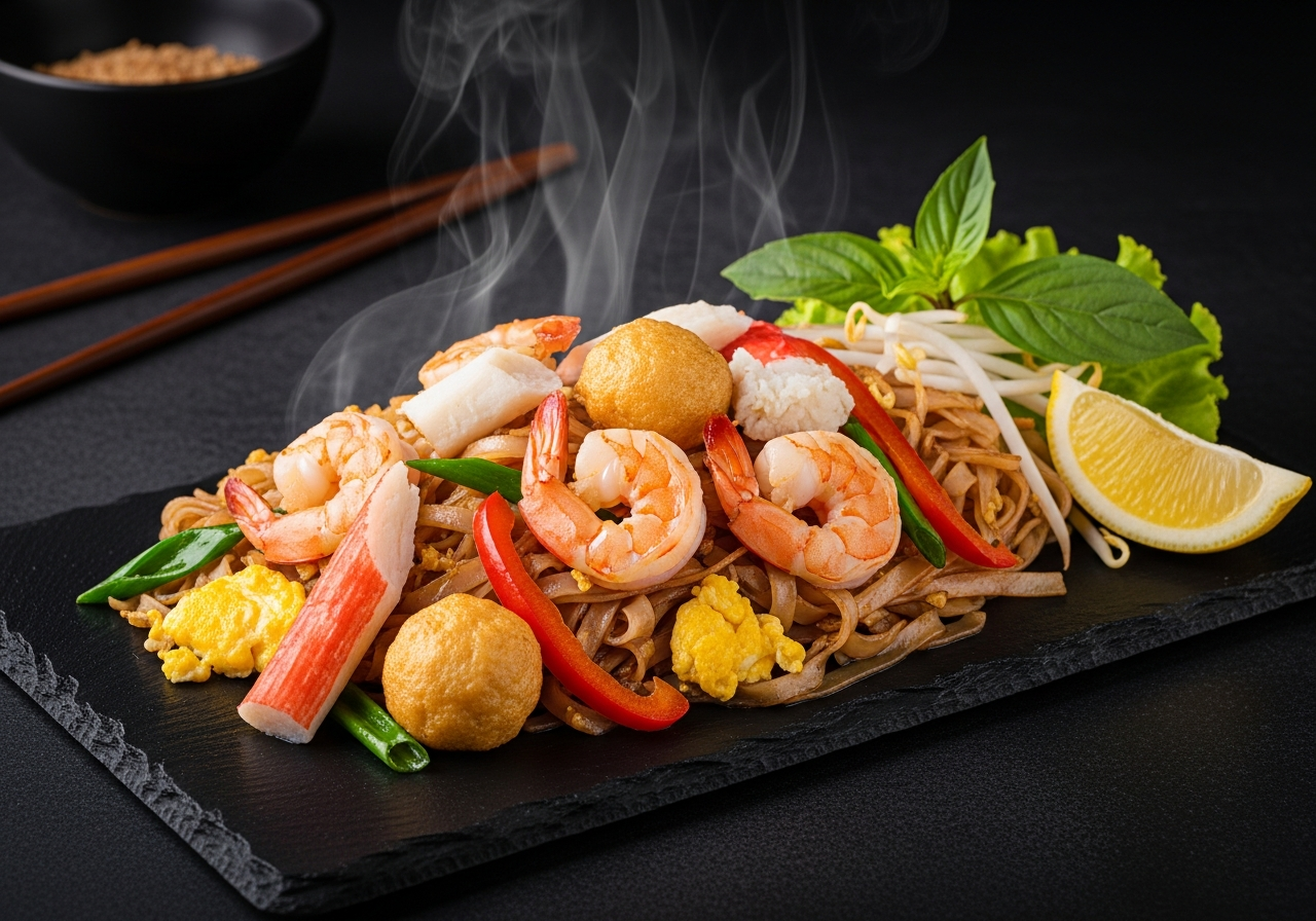 Seafood Pho Xao Stir Fried Noodles