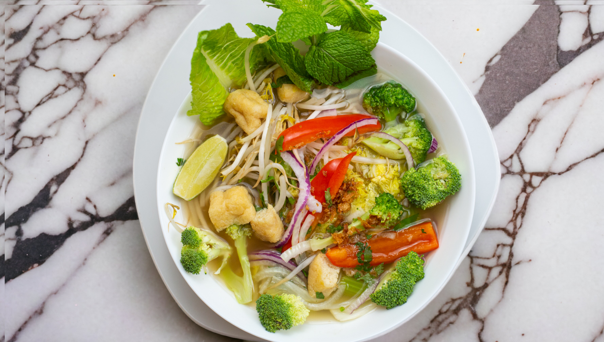 famous vegetarian pho soup