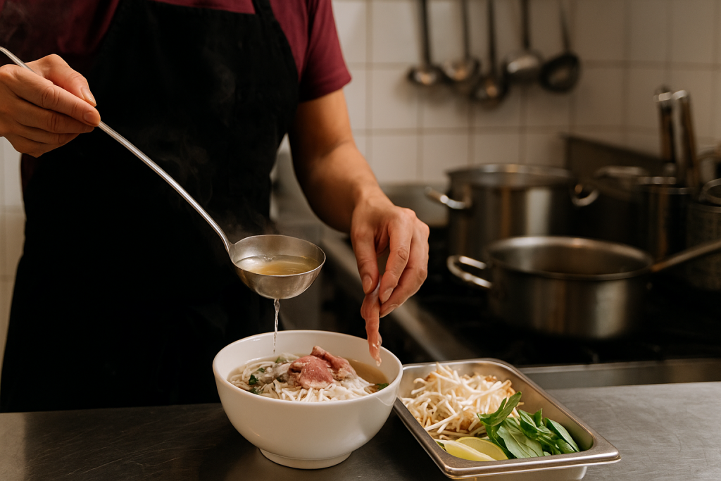 Chef Preparing Authentic Vietnamese Pho in Ottawa
