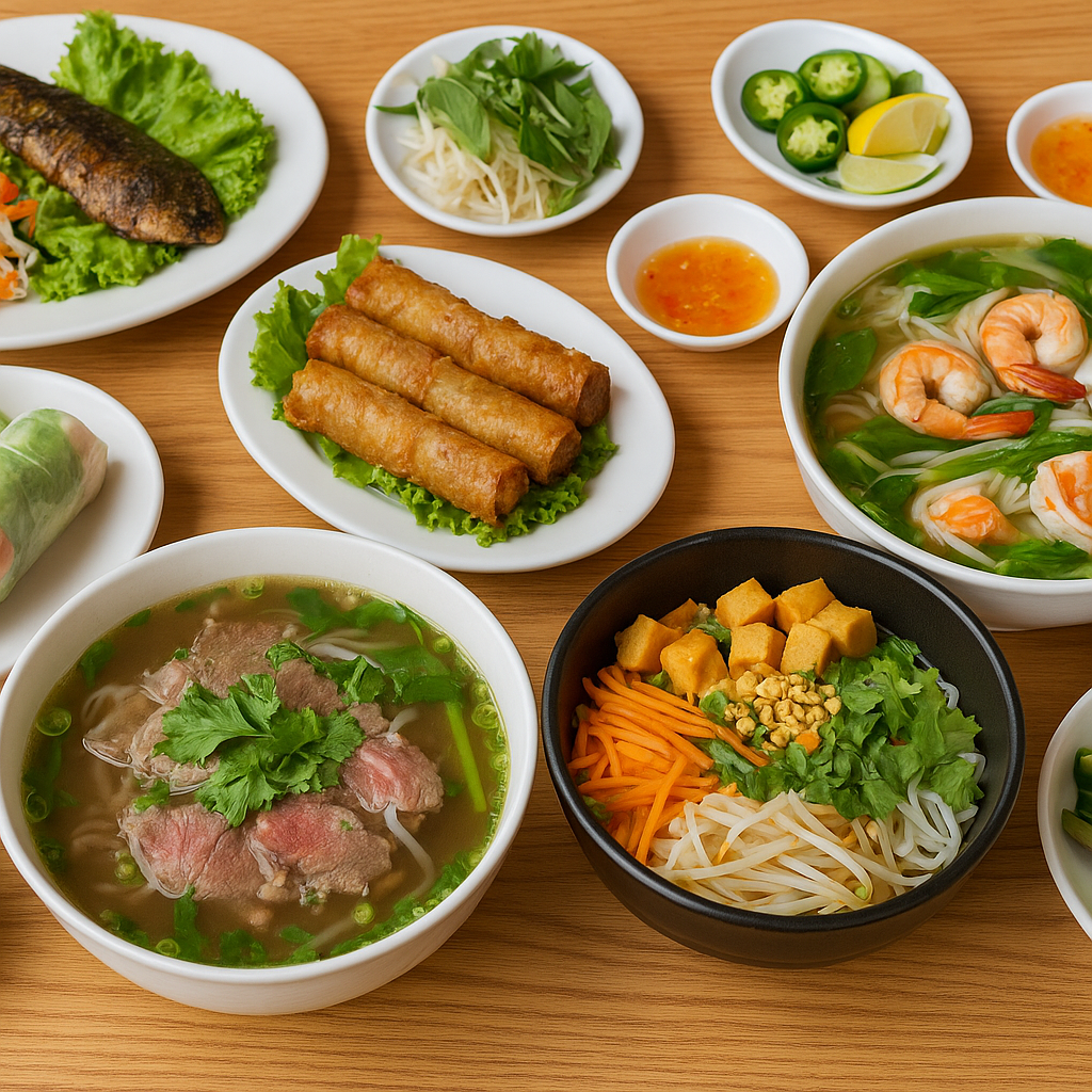 Halal-Friendly Vietnamese Restaurant with Vegan and Seafood Options