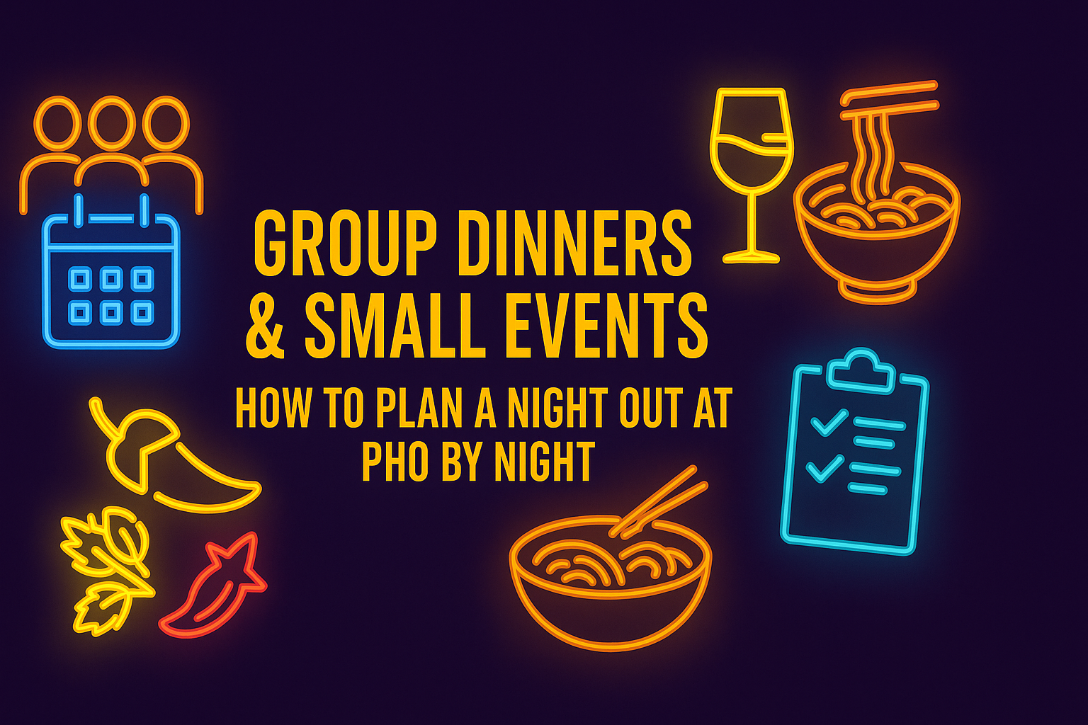 Group Dinners & Small Events