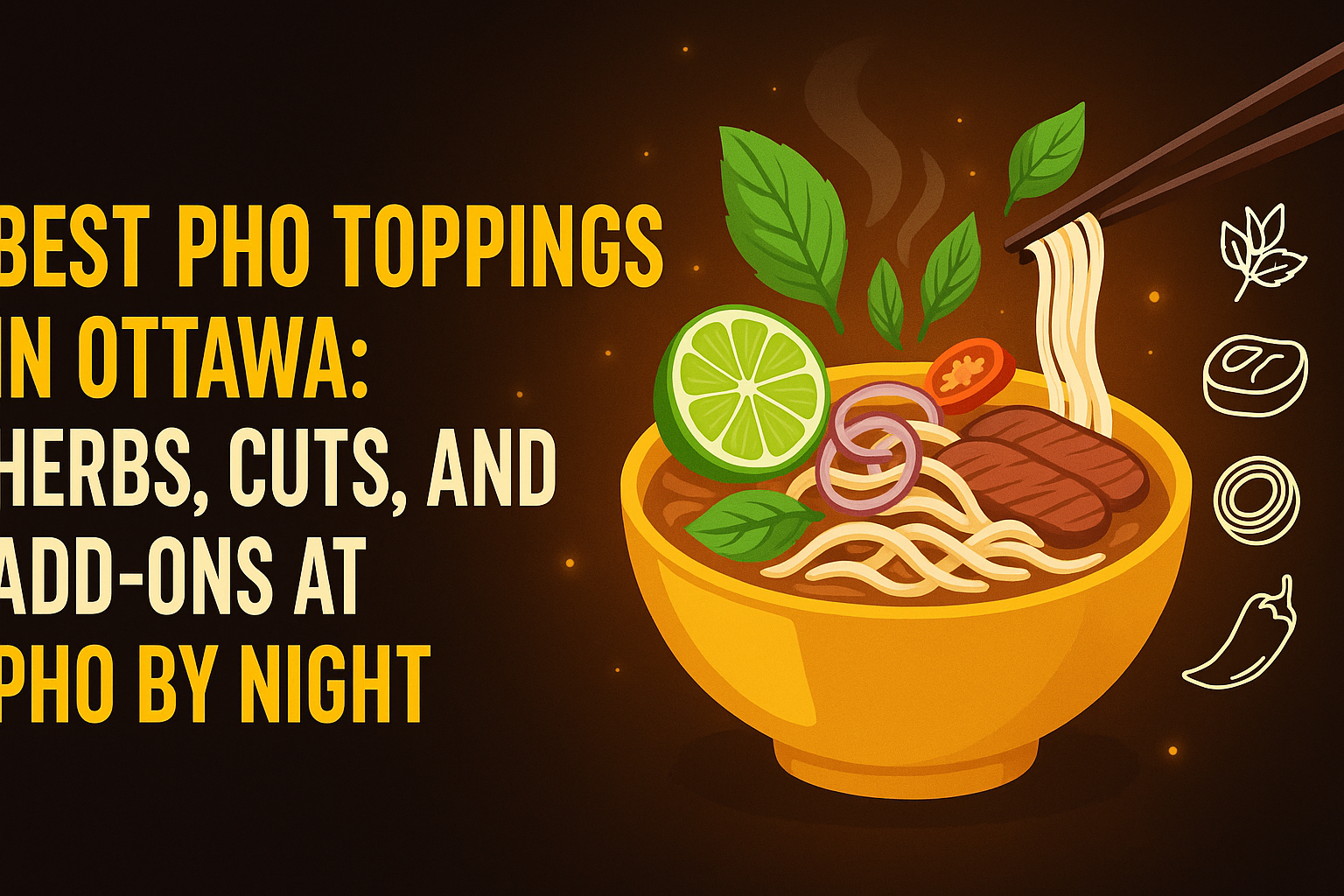 Best Pho Toppings in Ottawa: Herbs, Cuts, and Add-Ons at Pho By Night