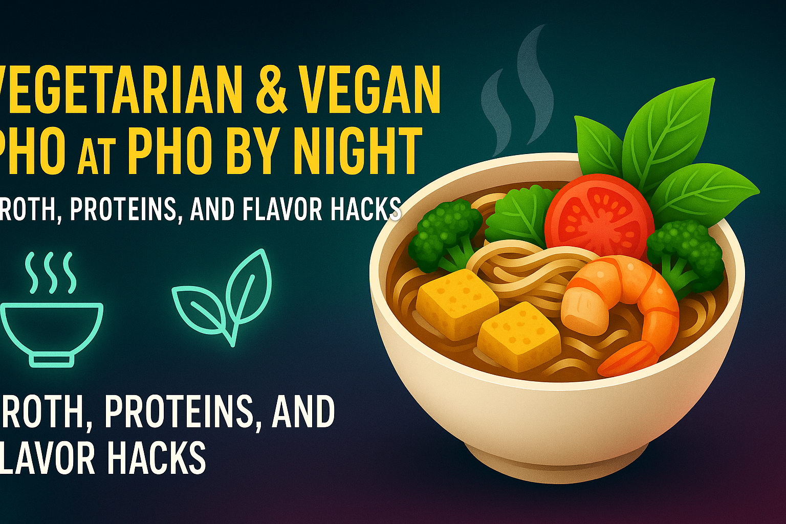 Vegetarian & Vegan Pho at Pho By Night: Broth, Proteins, and Flavor Hacks