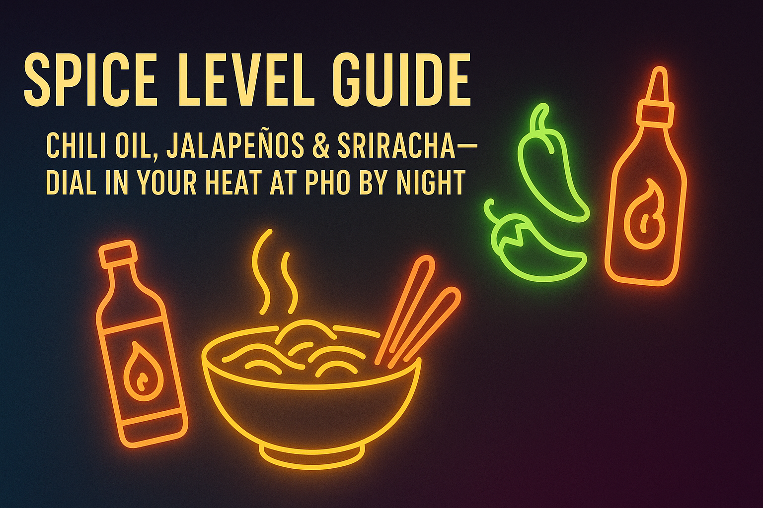 Spice Level Guide: Chili Oil, Jalapeños & Sriracha
