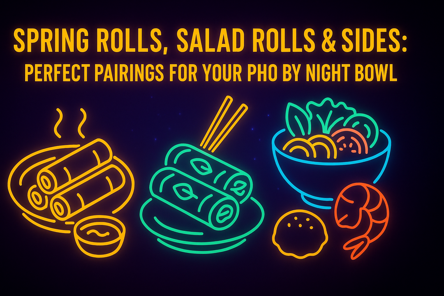 Spring Rolls, Salad Rolls & Sides: Perfect Pairings for Your Pho By Night Bowl