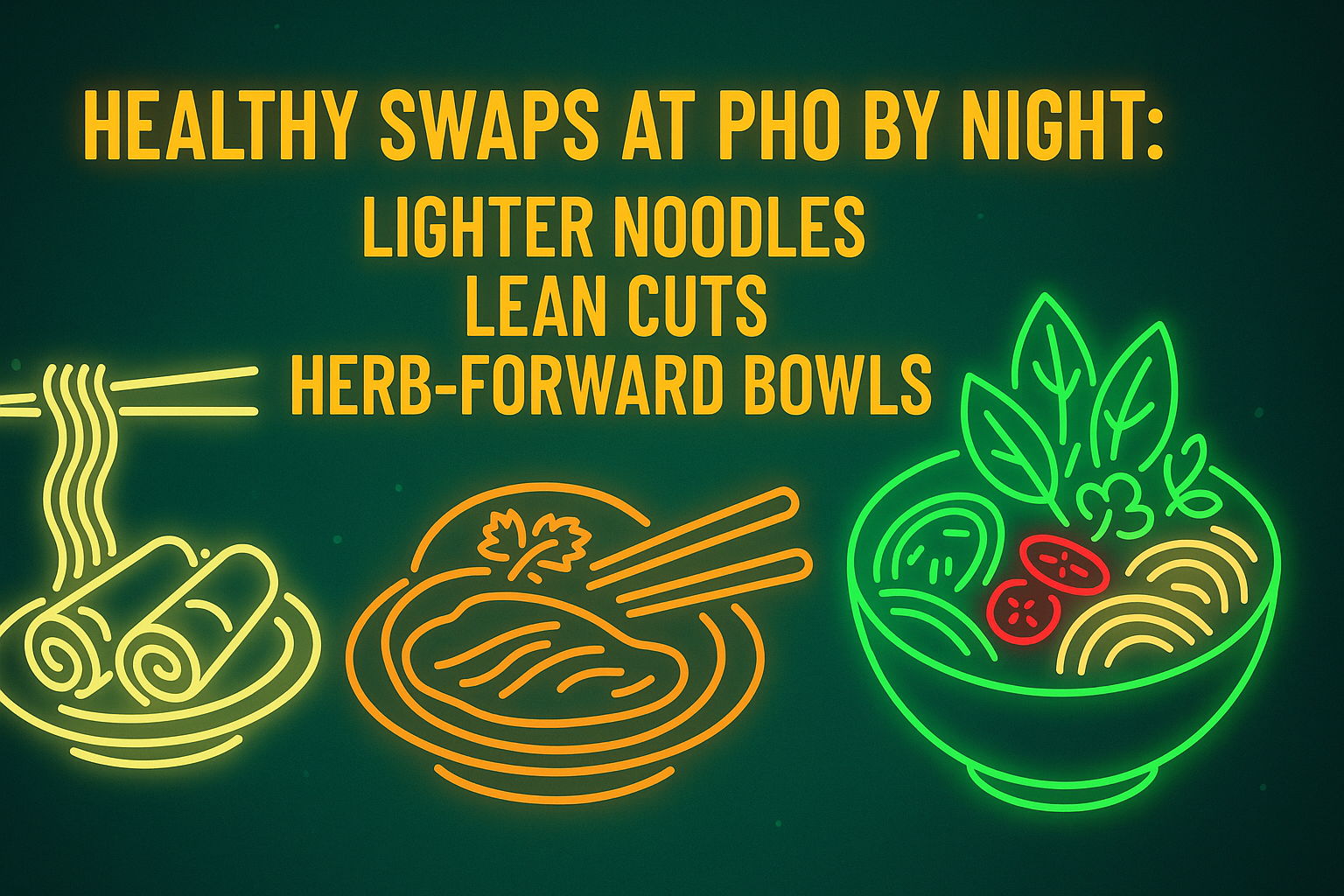 Healthy Swaps at Pho By Night: Lighter Noodles, Lean Cuts, Herb-Forward Bowls