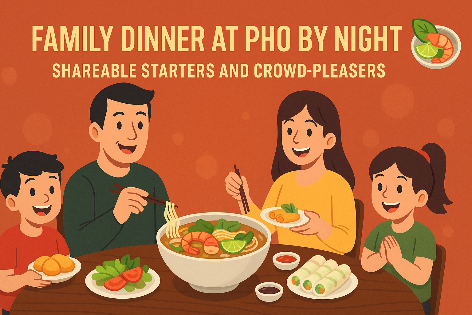 Family Dinner at Pho By Night: Shareable Starters and Crowd-Pleasers