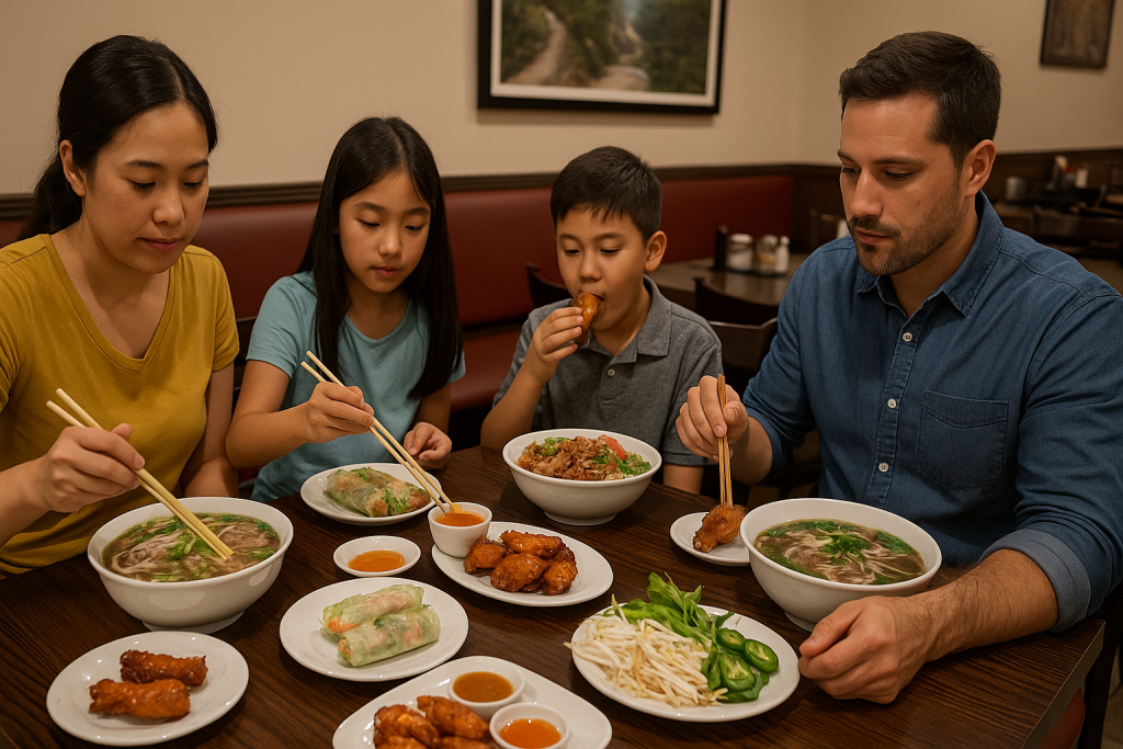 Family Dinner at Pho By Night