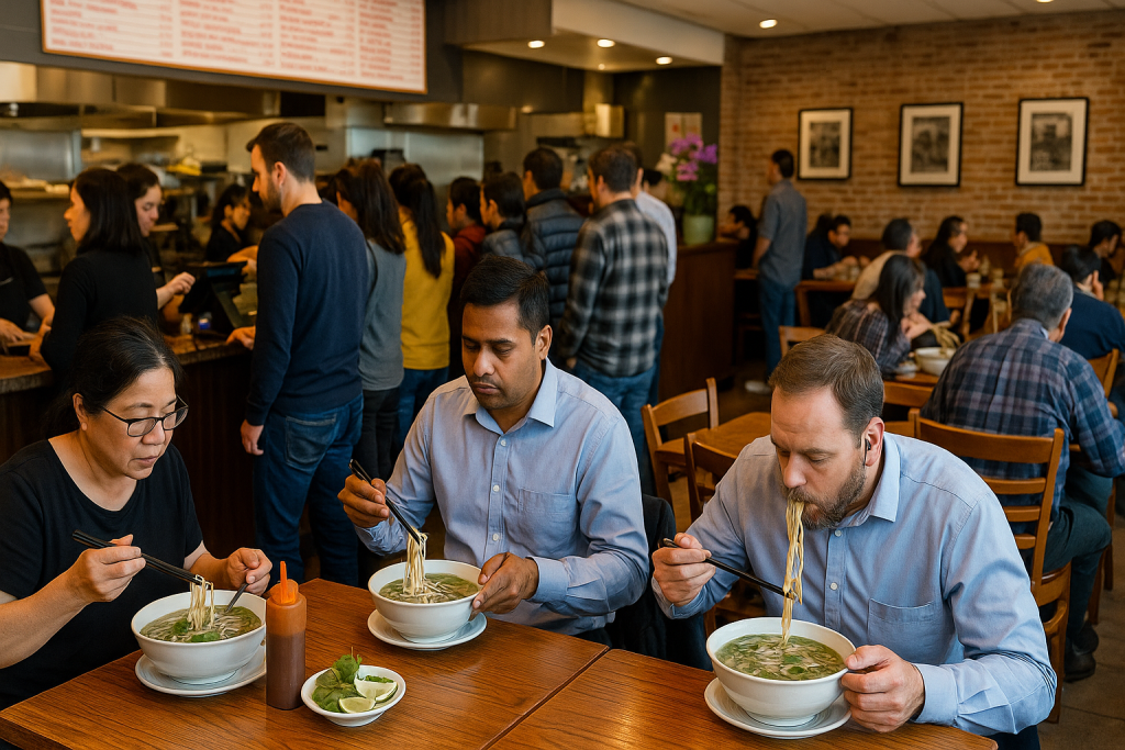Lunch Rush at Pho By Night Ottawa