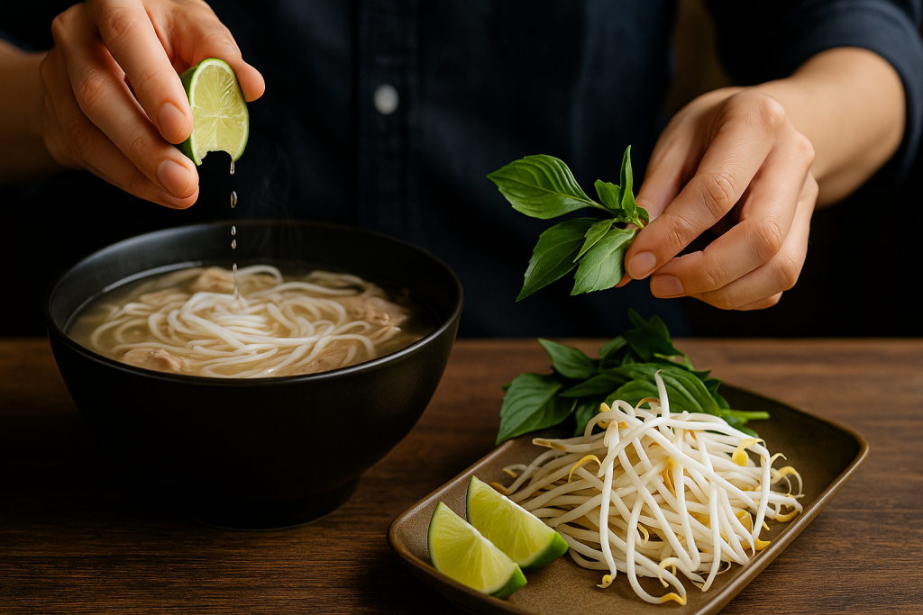 Herb Tray Masterclass – Vietnamese Pho Garnishes in Action
