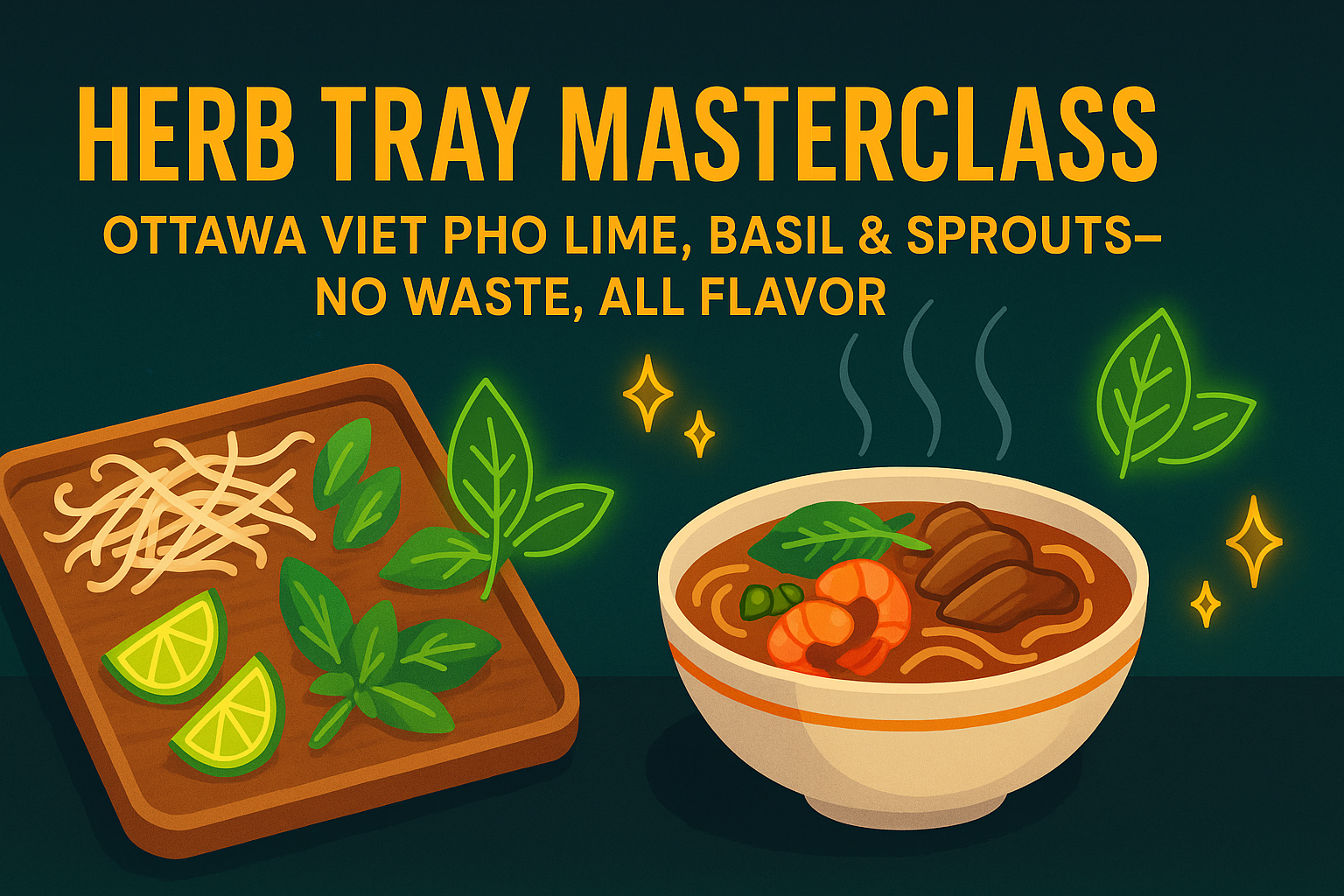 Herb Tray Masterclass: Ottawa Viet Pho
