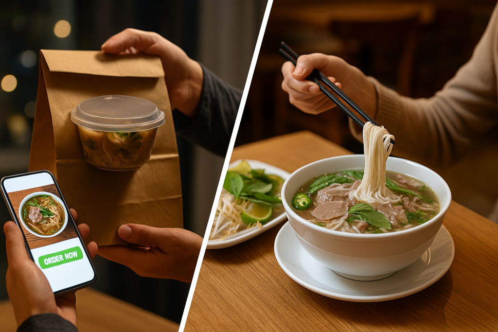 Delivery vs. Dine-In: Viet Pho Experience in Ottawa