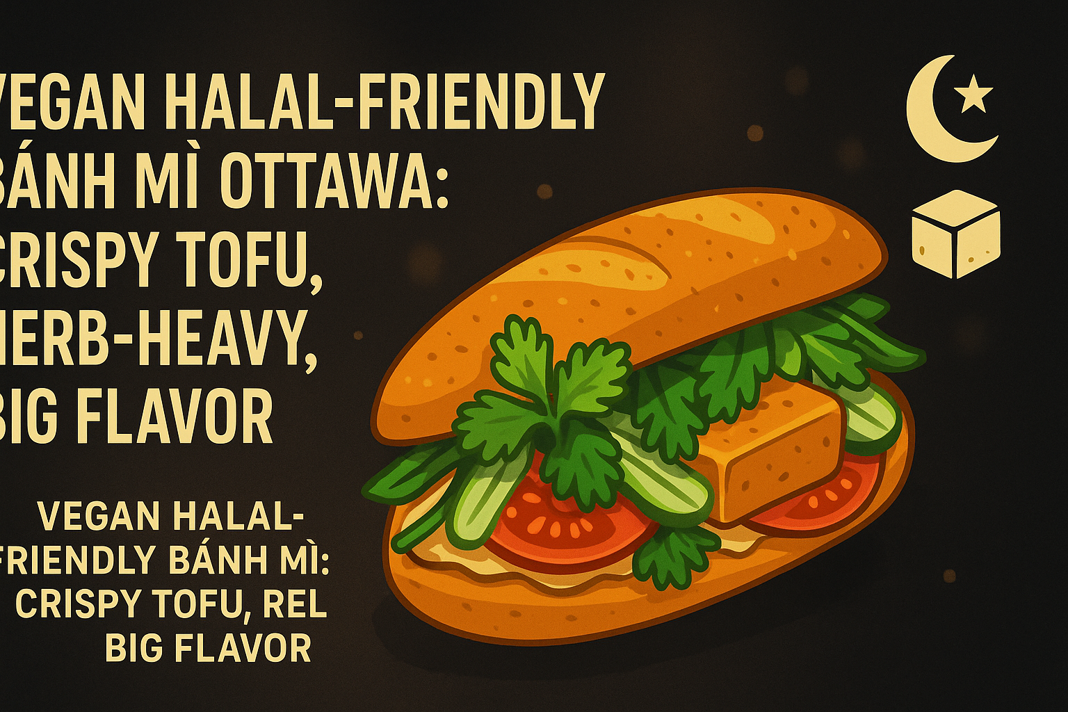 Vegan Halal-Friendly Bánh Mì Ottawa