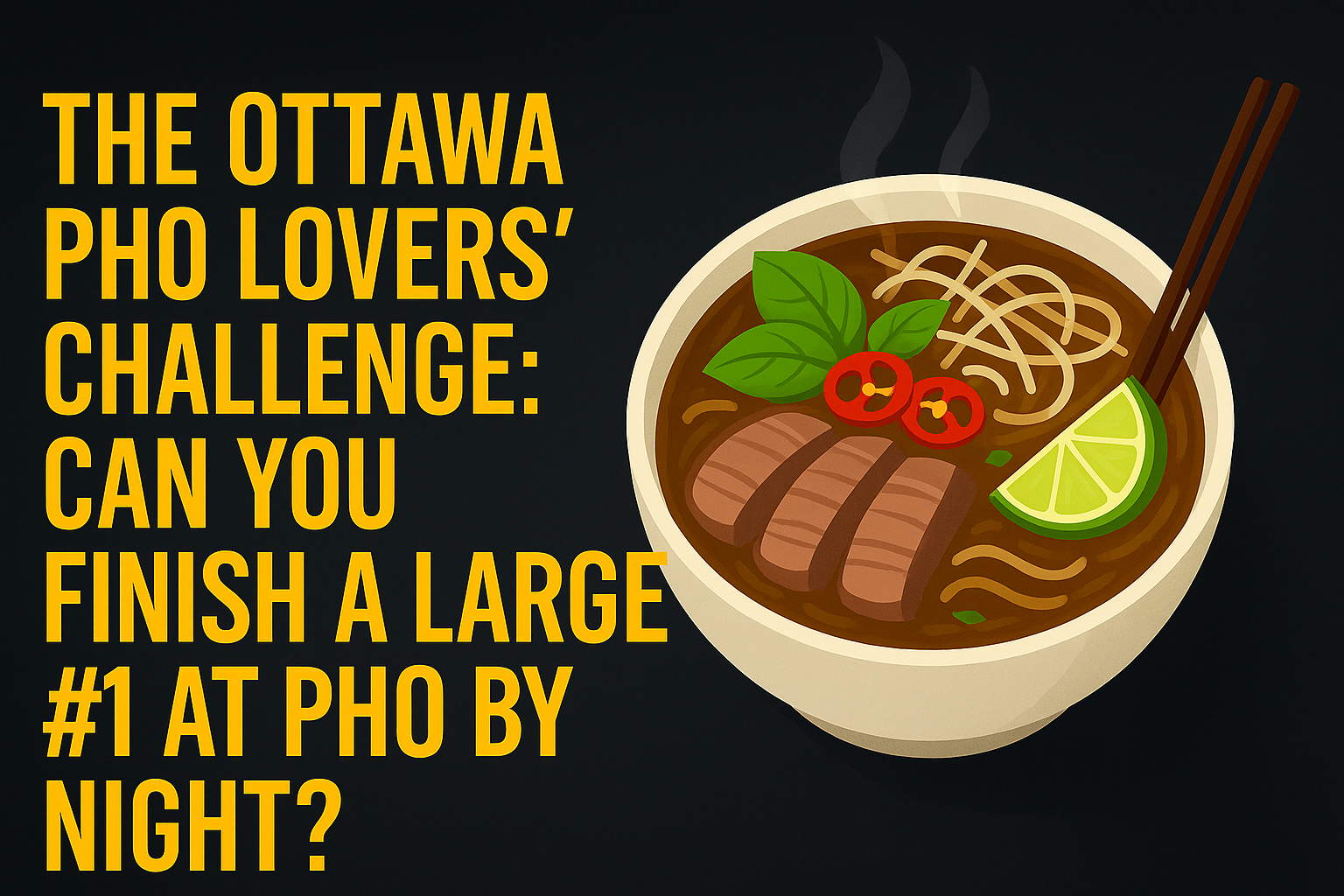 The Ottawa Pho Lovers’ Challenge