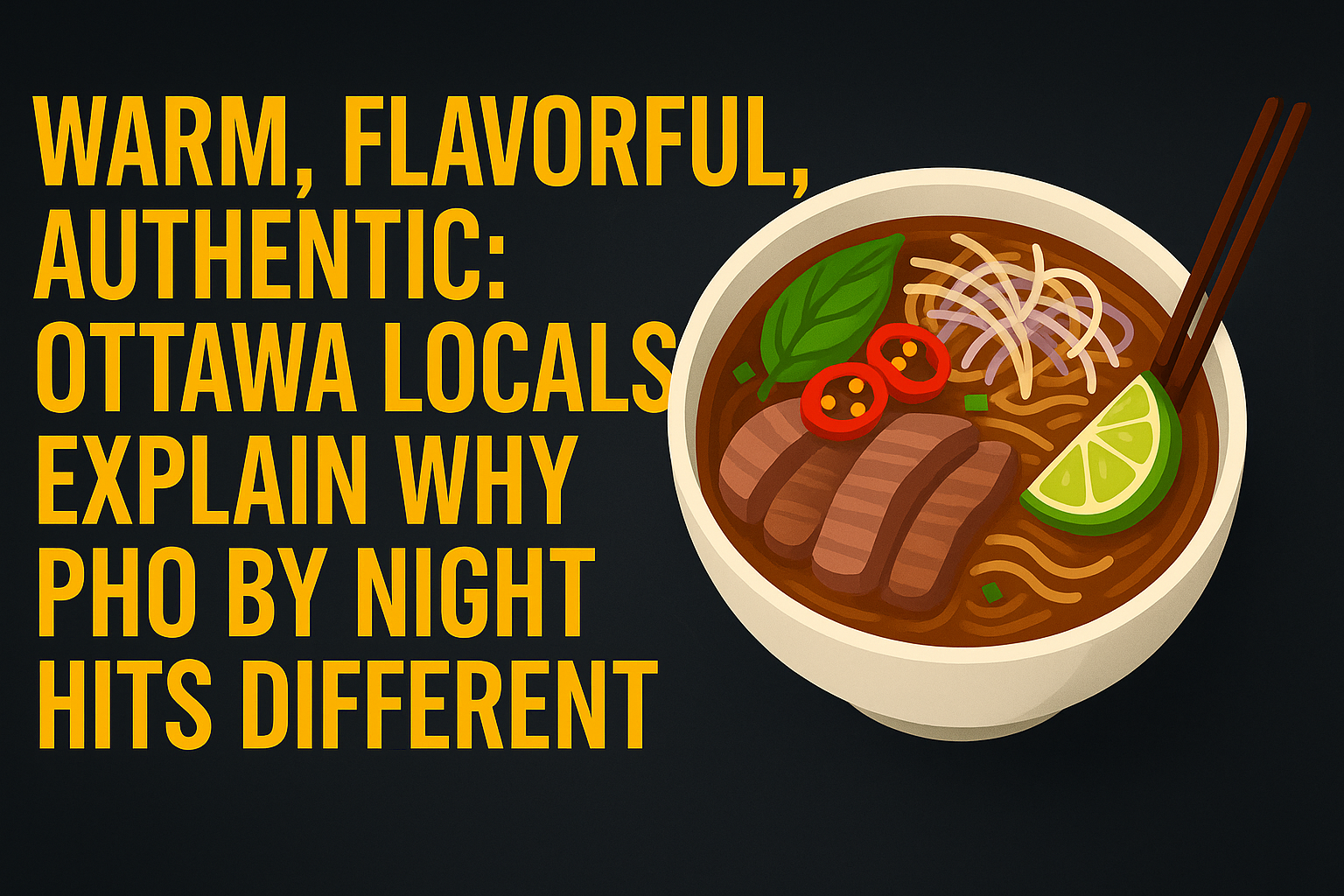 Ottawa Locals Explain Why Pho By Night Hits Different