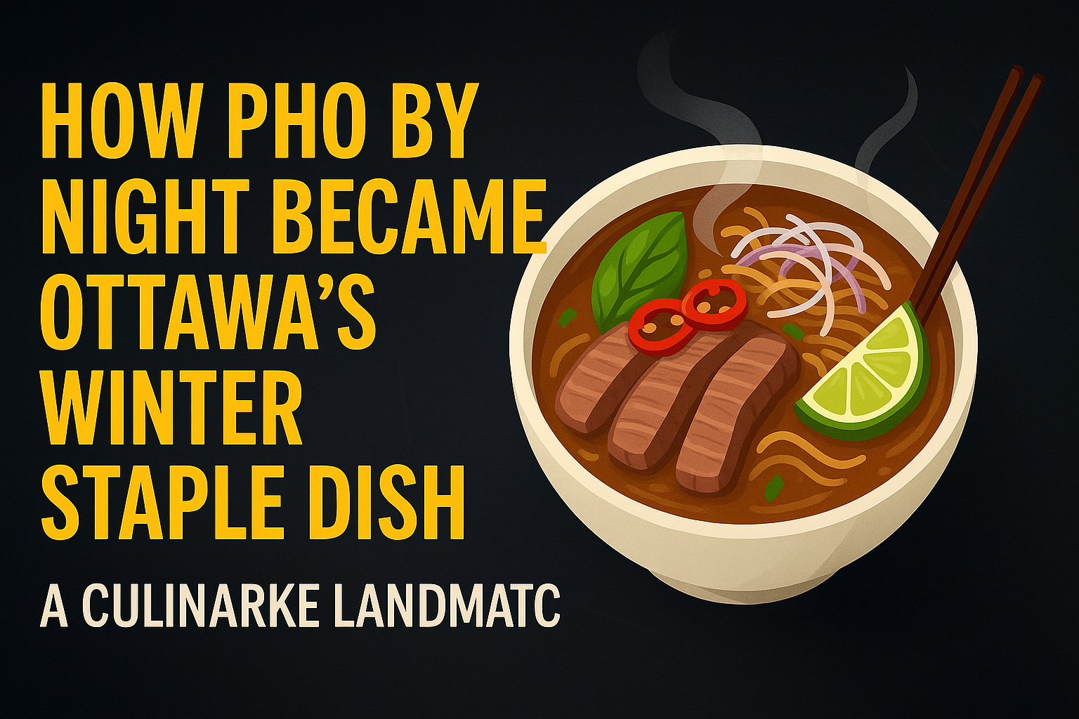 How Pho By Night Became Ottawa’s Winter Staple Dish