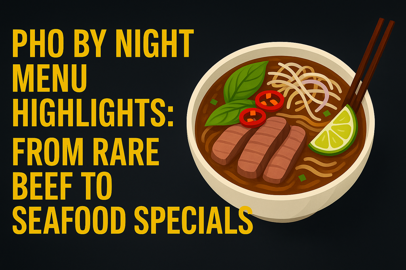 Pho By Night Menu Highlights