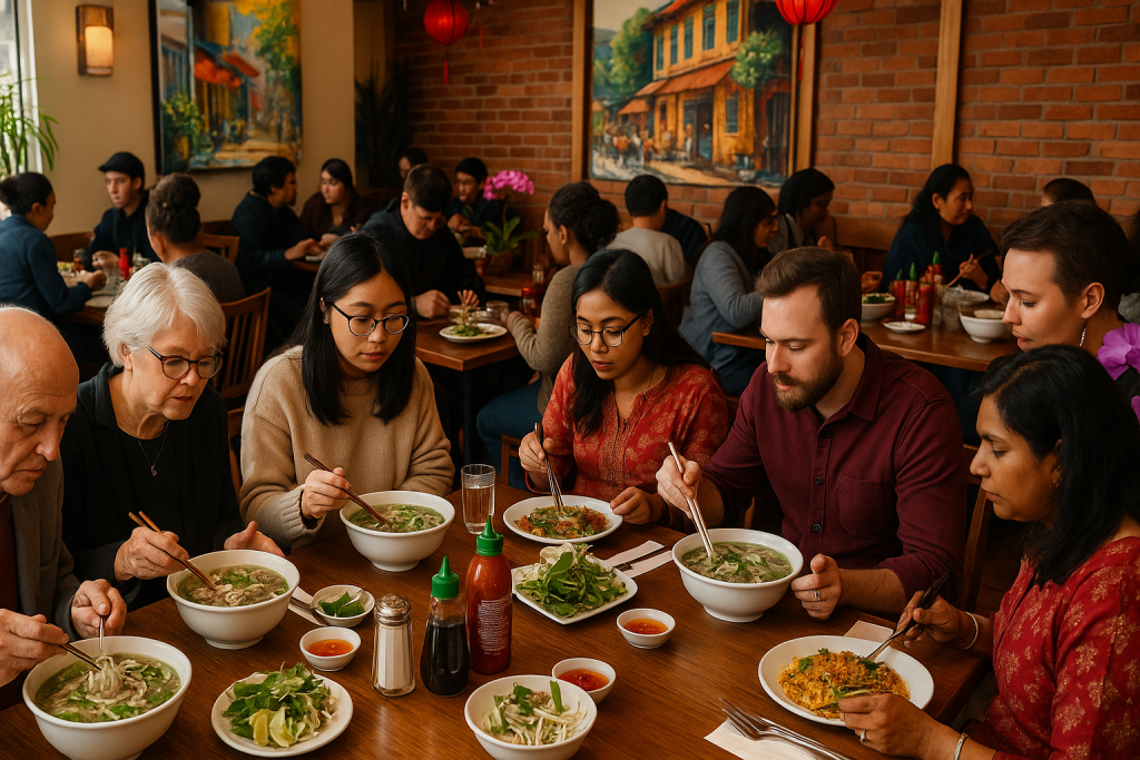 Cultural Unity at a Vietnamese Restaurant in Ottawa