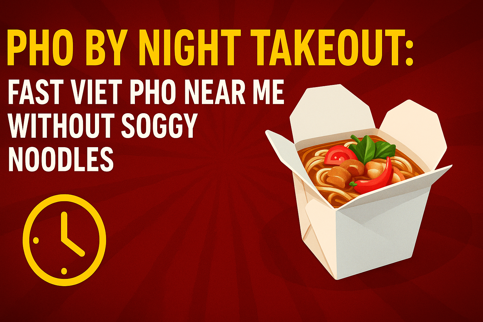 Pho By Night Takeout – Fresh Ingredients and Hot Broth at Home