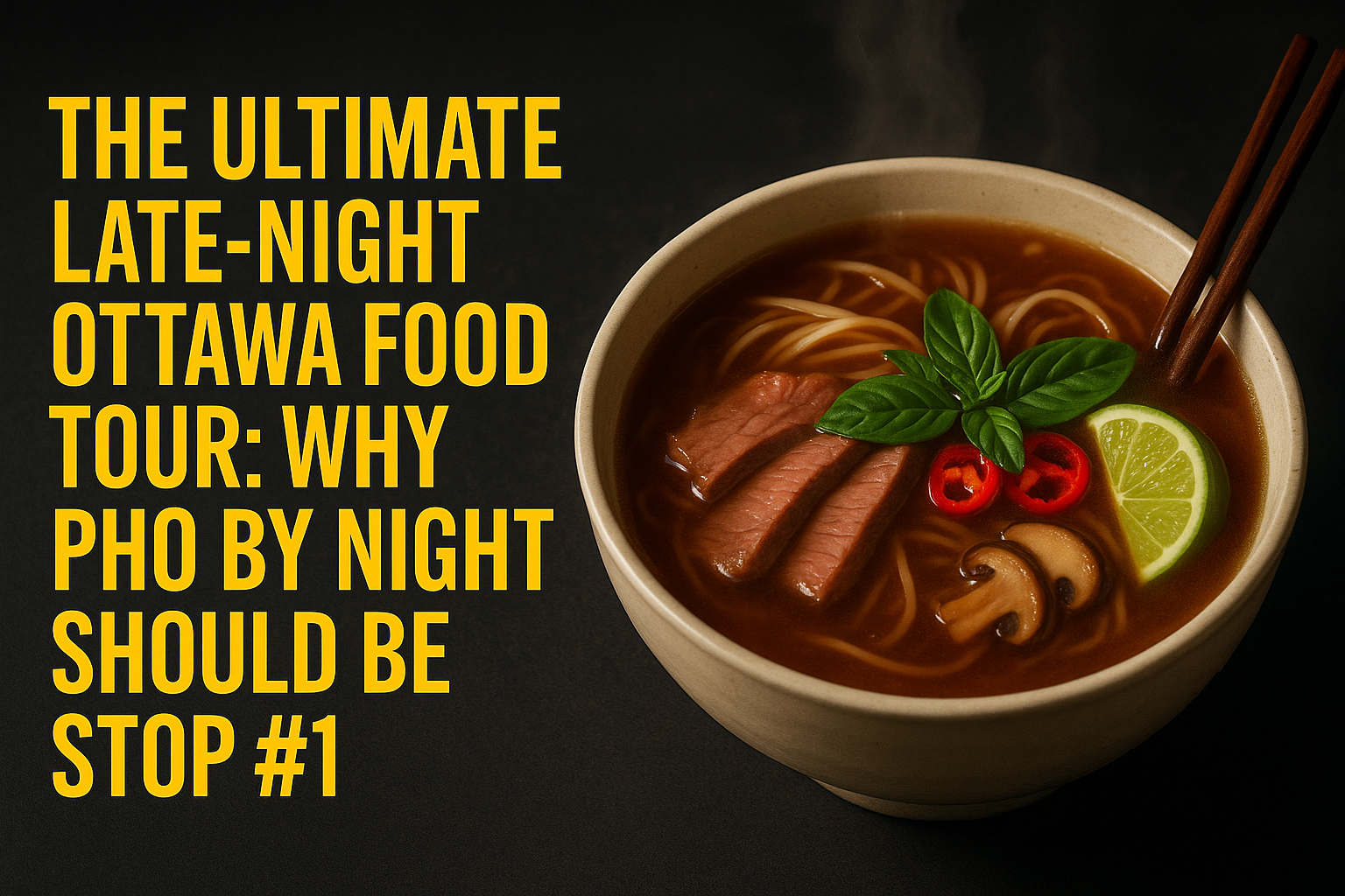 The Ultimate Late-Night Ottawa Food Tour: Why Pho By Night Should Be Stop #1