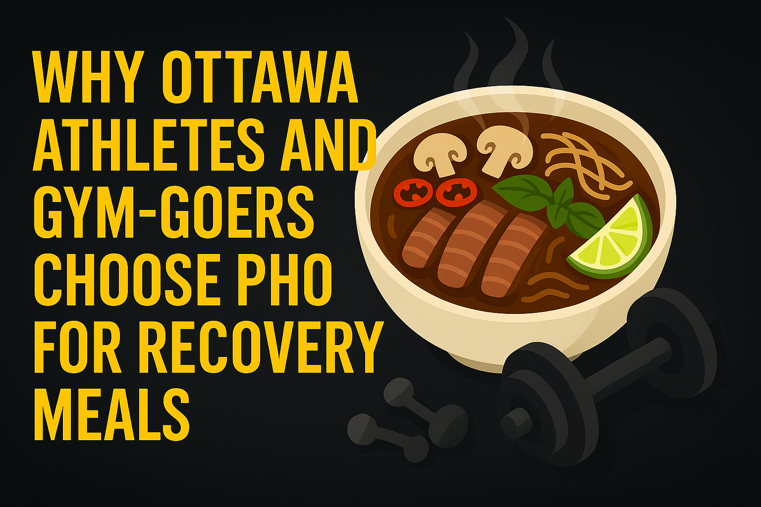 Why Ottawa Athletes and Gym-Goers Choose Pho for Recovery Meals