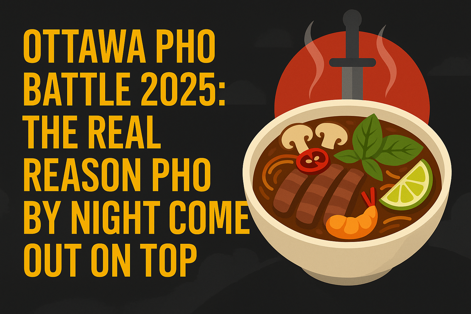 Ottawa Pho Battle 2025 – Pho By Night Leading the Competition