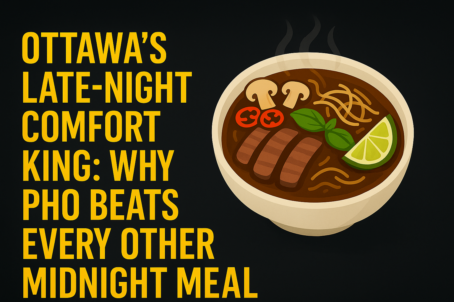 Ottawa’s Late-Night Comfort King – Pho at Midnight