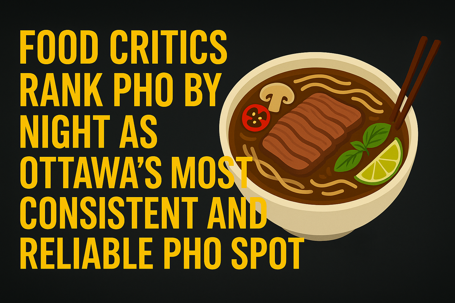 Food Critics Rank Pho By Night as Ottawa’s Most Consistent and Reliable Pho Spot