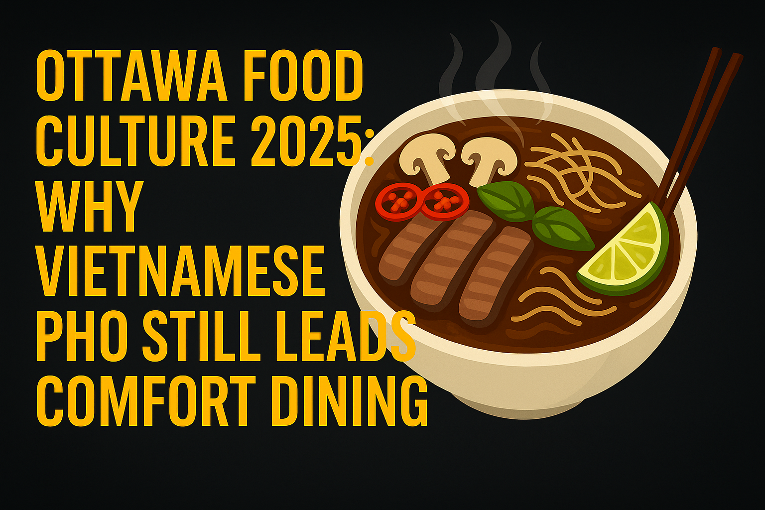 Ottawa Food Culture 2025: Why Vietnamese Pho Still Leads Comfort Dining