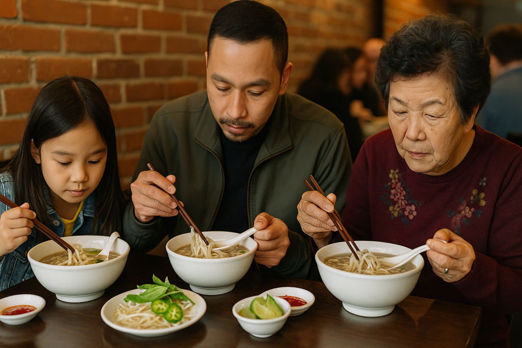 Pho and Family: Generations Dining Together at Pho By Night