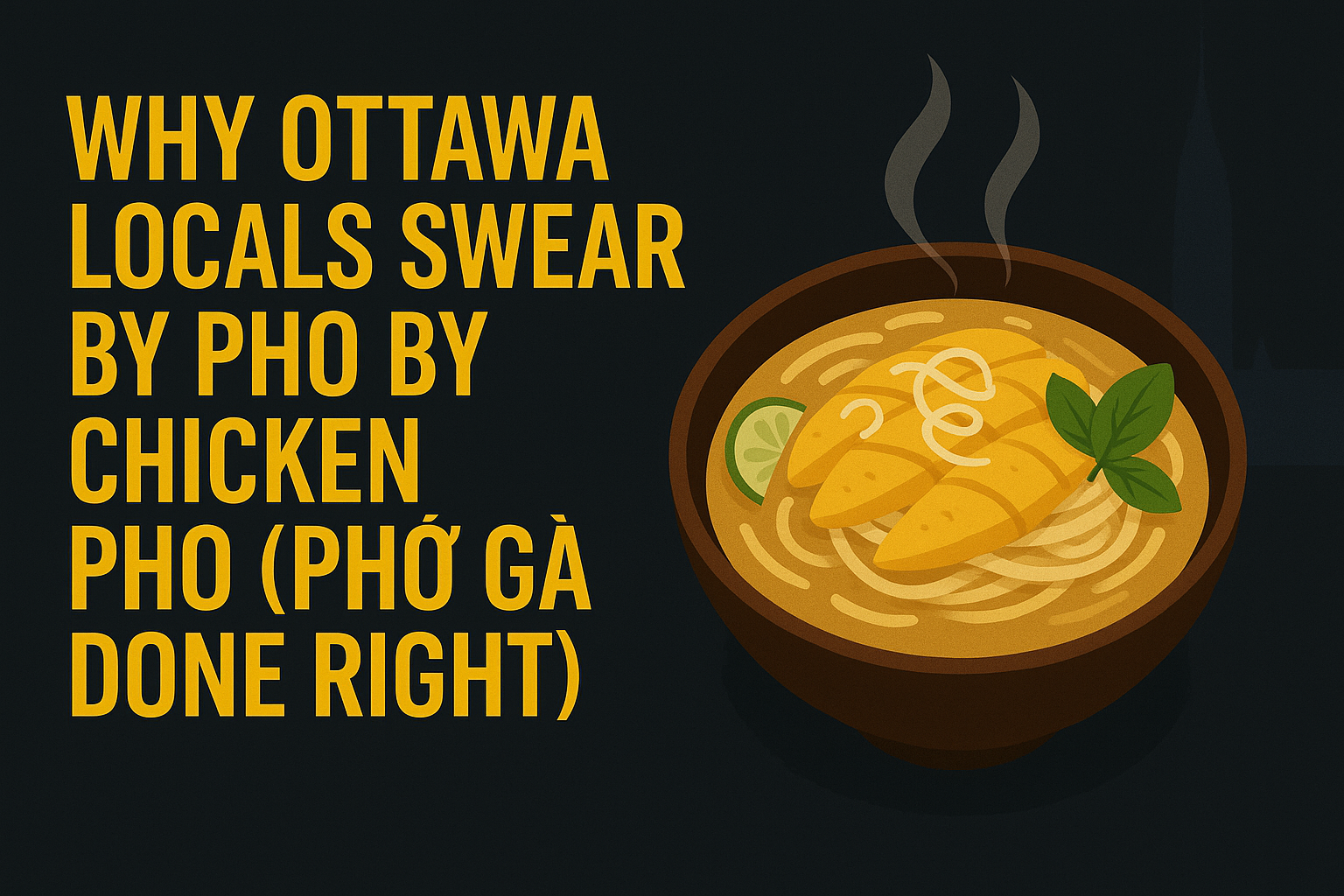 Why Ottawa Locals Swear By Pho By Night’s Chicken Pho (Phở Gà Done Right)